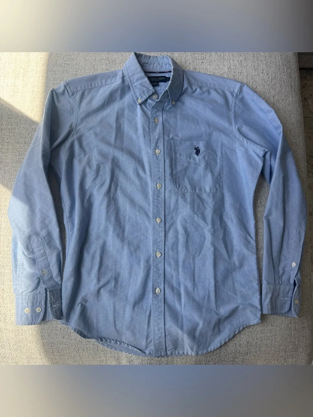 U.S. Polo Assn. Light Blue Button Down Size Small